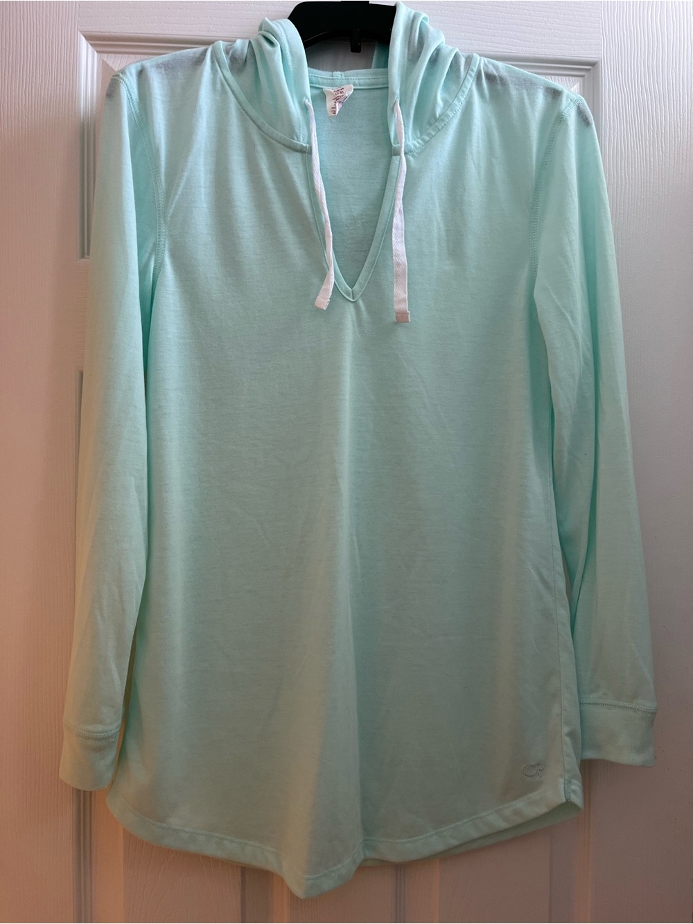 OP Aqua hooded Beach Pullover size Small